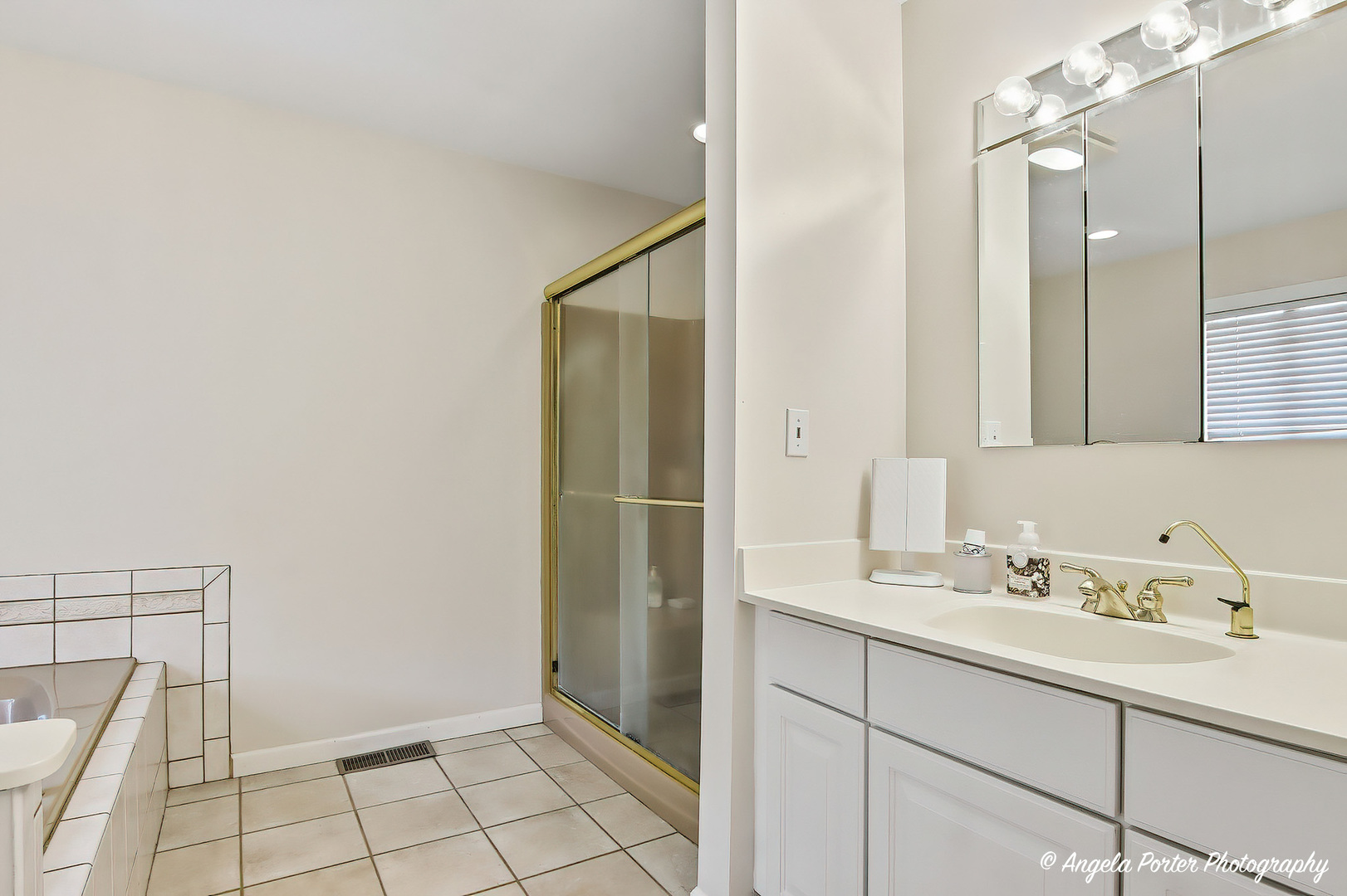 35166 Lake Shore Road Ingleside, IL 60041 - Photo 20 of 39 a bathroom with a sink and a mirror