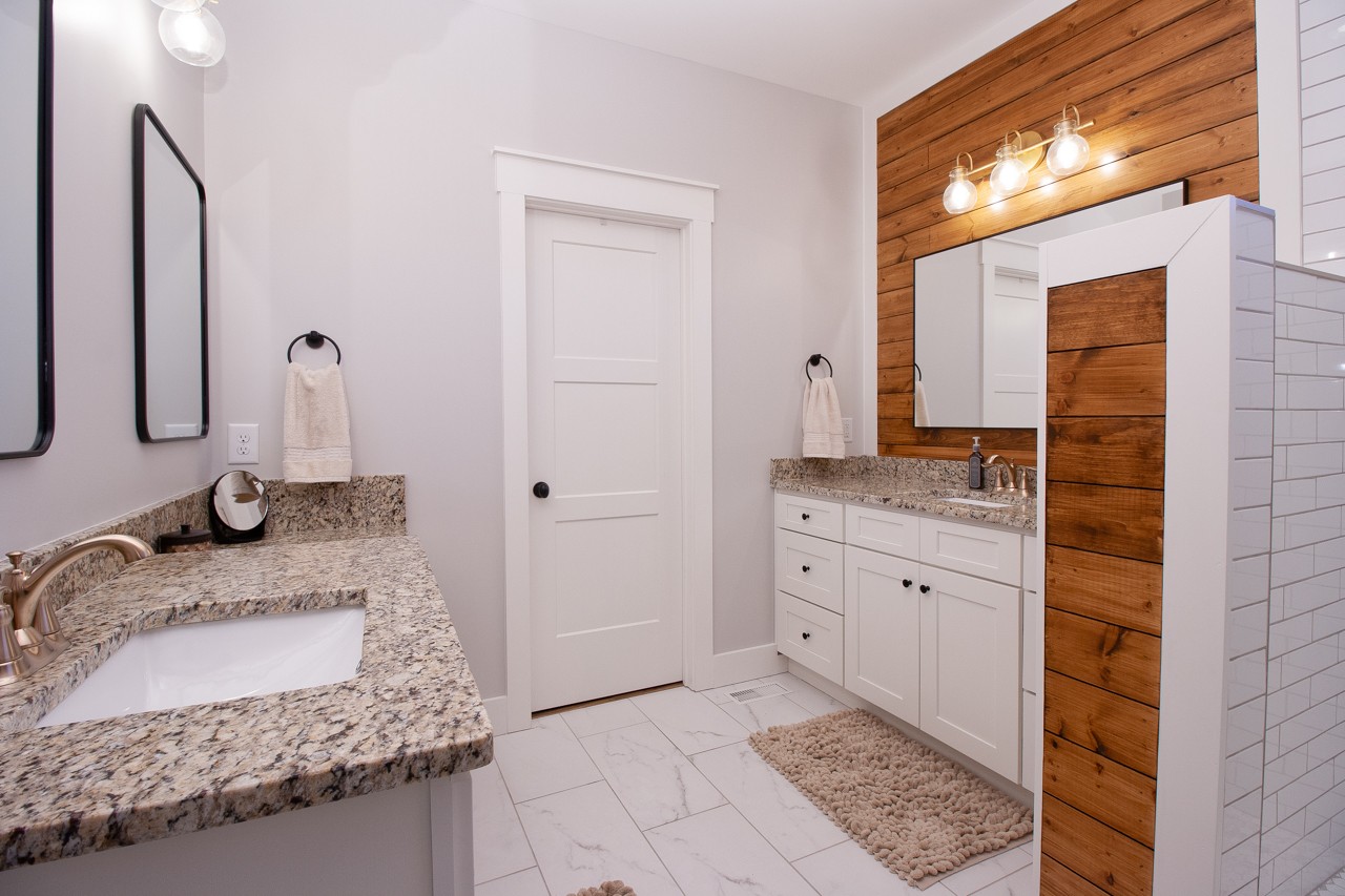 1190 Greenvale Road Milton, TN 37118 - Photo 11 of 21 a bathroom with a granite countertop sink and a mirror