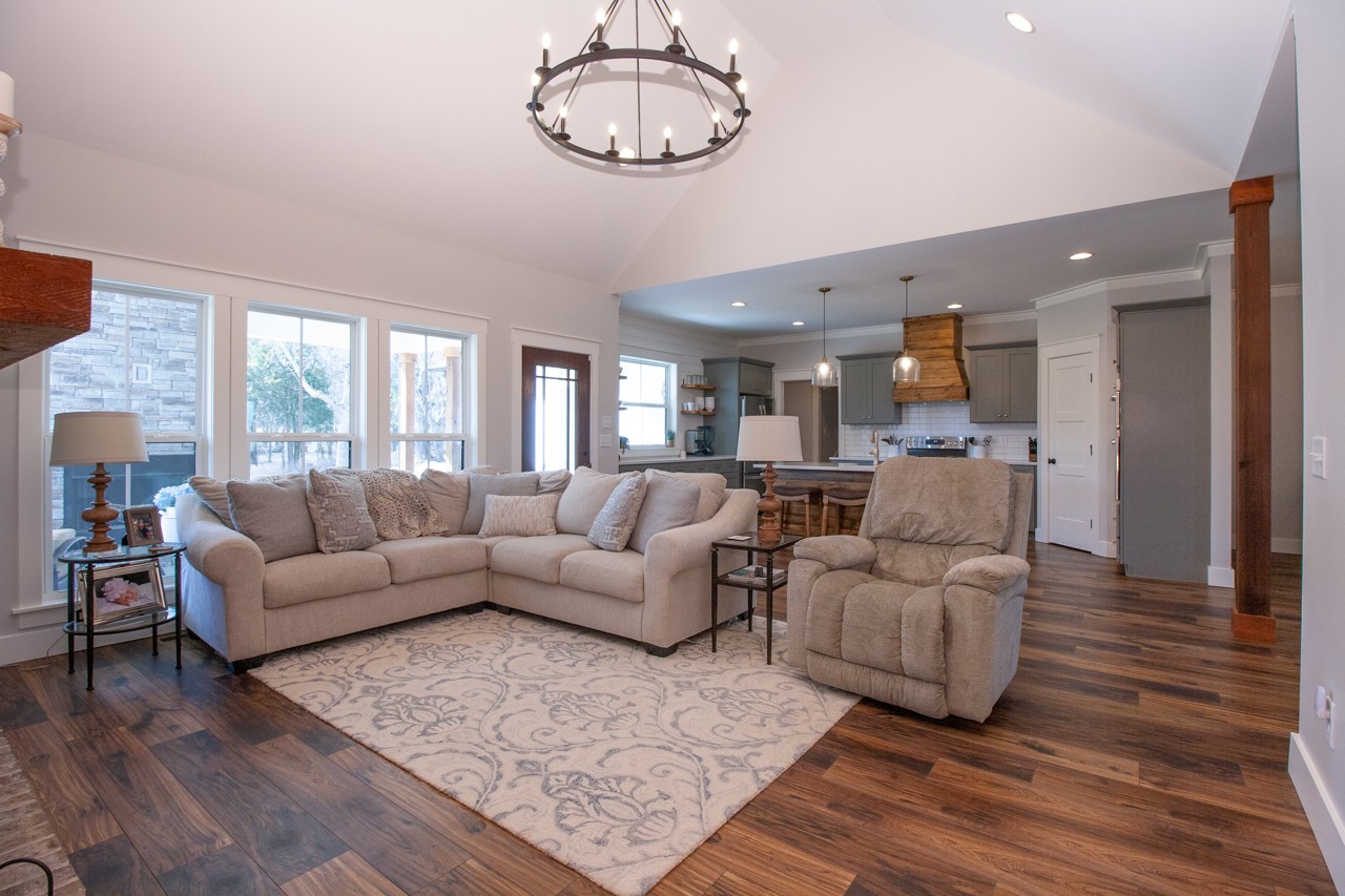1190 Greenvale Road Milton, TN 37118 - Photo 5 of 21 a living room with furniture kitchen view and a wooden floor