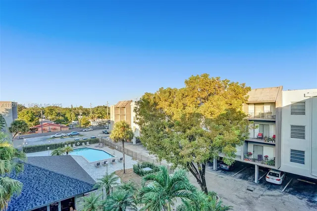 a view of a city from a terrace