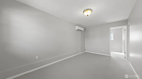 a workspace room with a window