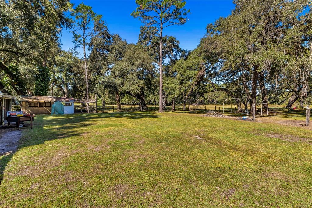 5012 West C 476 Bushnell, FL 33513 - Photo 31 of 42 a view of yard with swimming pool and trees