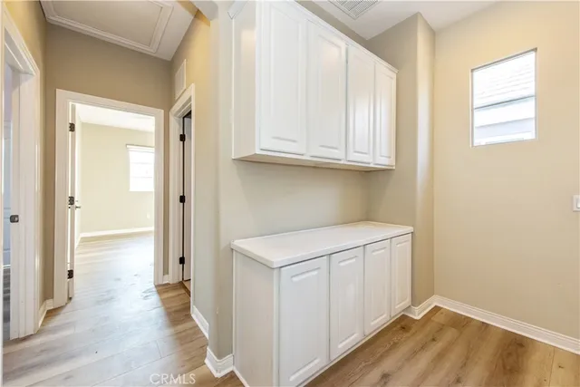 a view of a storage & utility room in a house