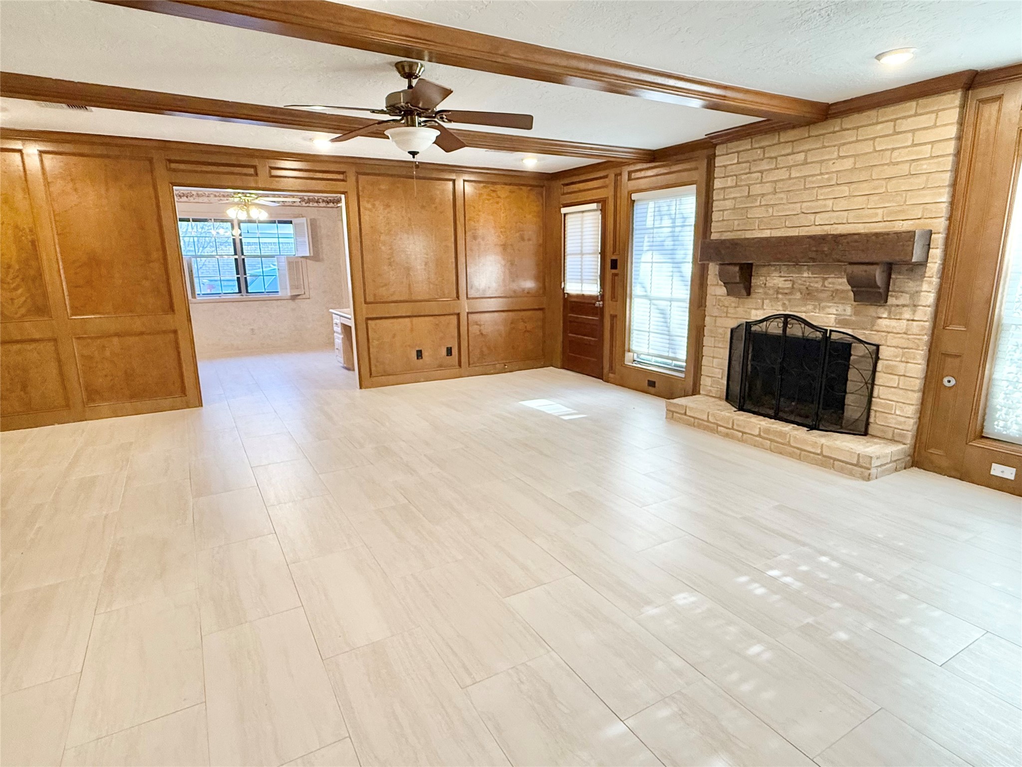 16711 Sir William Drive Spring, TX 77379 - Photo 3 of 21 a view of a livingroom with a fireplace