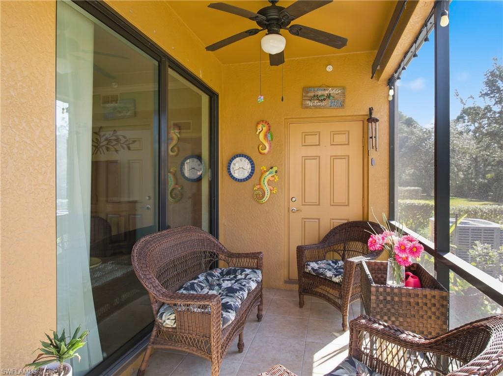 20161 Bravada Street, Unit 2 Estero, FL 33928 - Photo 23 of 34 Sunroom featuring a ceiling fan