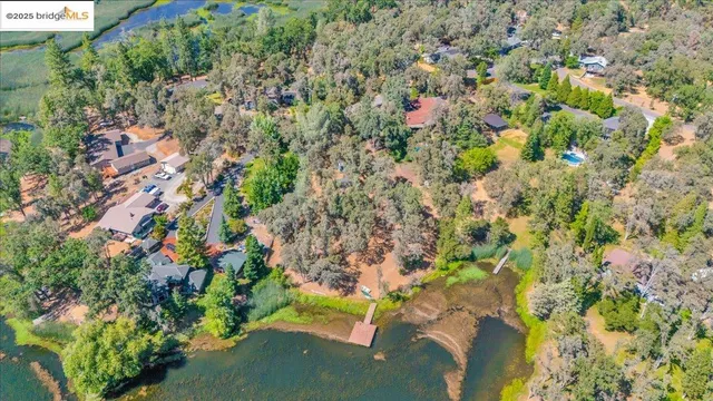 a view of lake with mountain