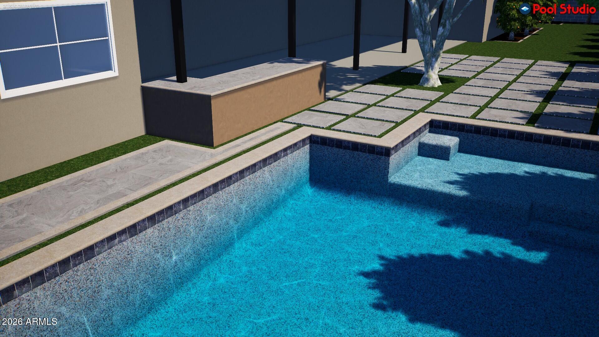 6850 North 2nd Street Phoenix, AZ 85012 - Photo 55 of 56 Pool Rendering
