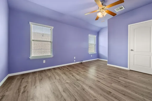 a view of a porch with seating space