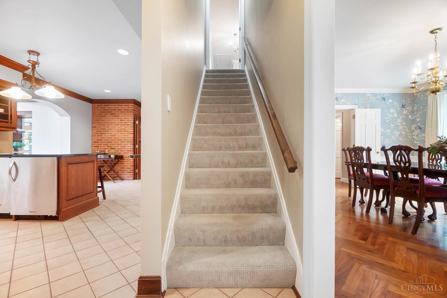 8000 Graves Road Cincinnati, OH 45243 - Photo 35 of 85 Stairs to 2nd Floor from Mudroom