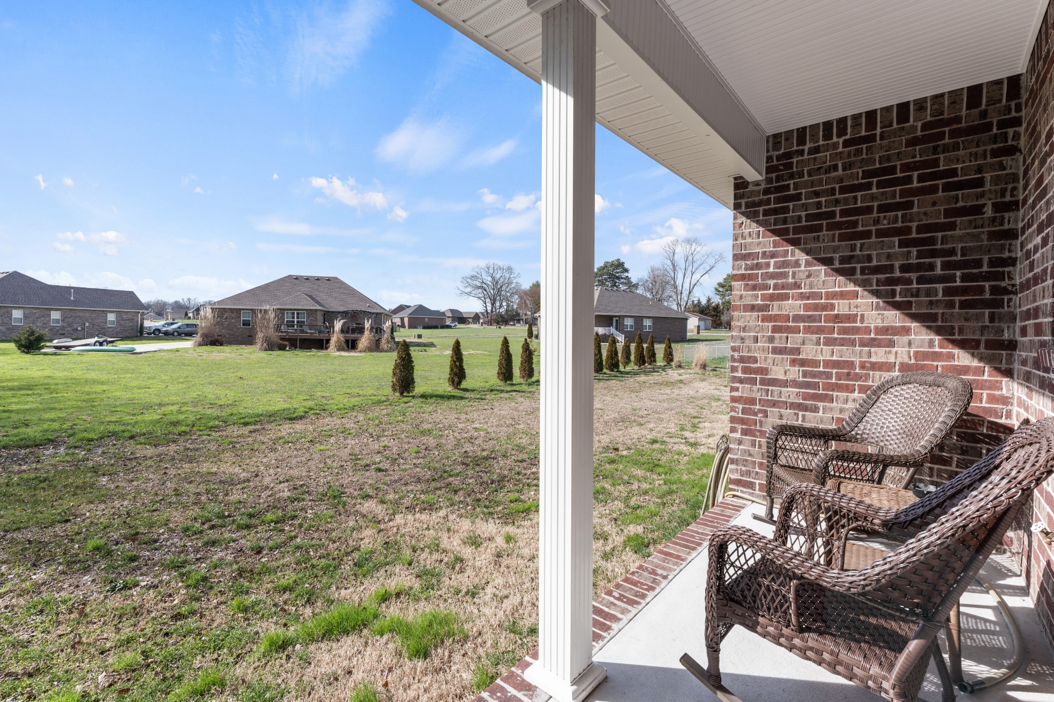 1295 Old Estill Springs Road Winchester, TN 37398 - Photo 33 of 34 a view of a porch with a garden