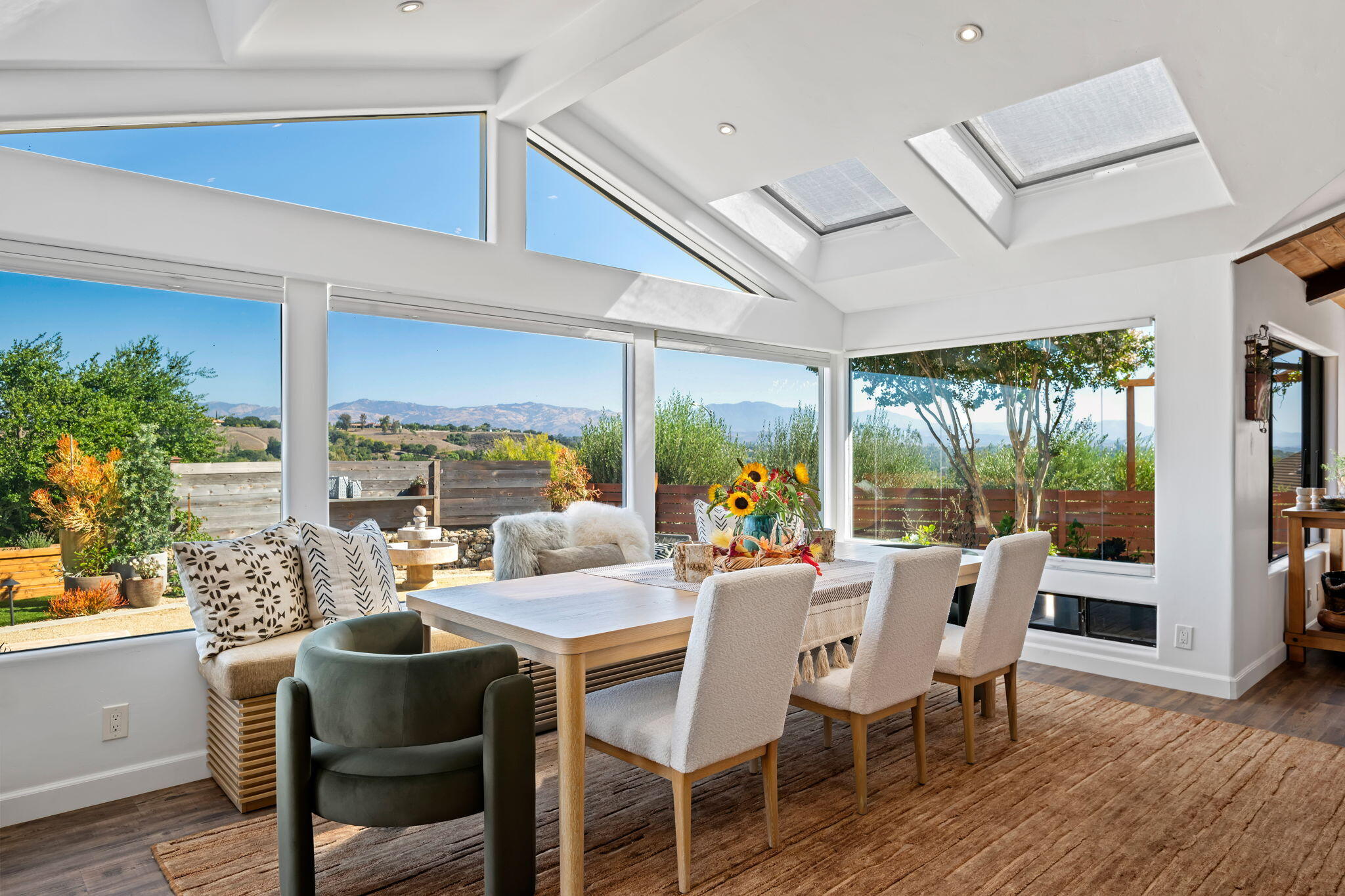 793 Alisal Road Solvang, CA 93463 - Photo 11 of 44 a view of a dining room with furniture window and outside view
