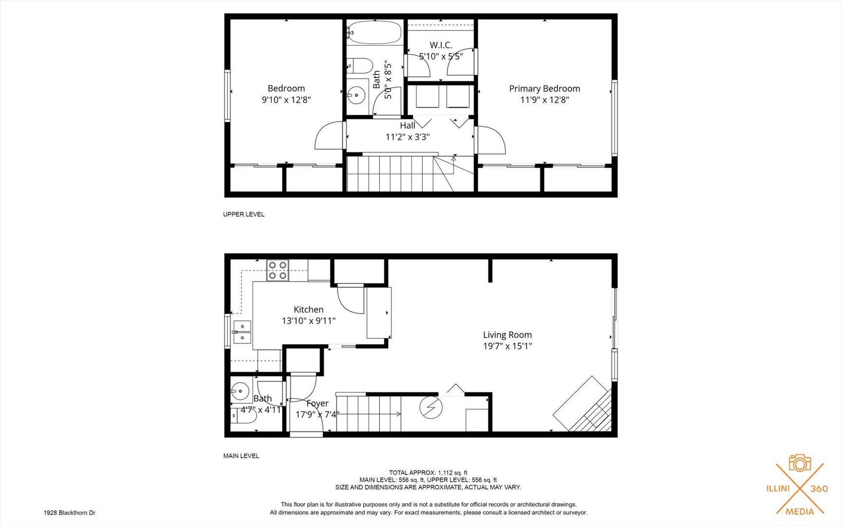 1928 Blackthorn Drive, Unit 1 Champaign, IL 61821 - Photo 28 of 28 a picture of a bench in front of a wall