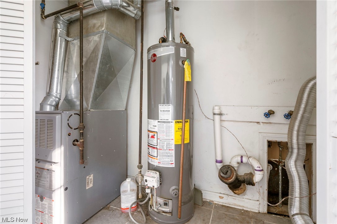1612 Garman Road Akron, OH 44313 - Photo 15 of 18 Utility room with water heater
