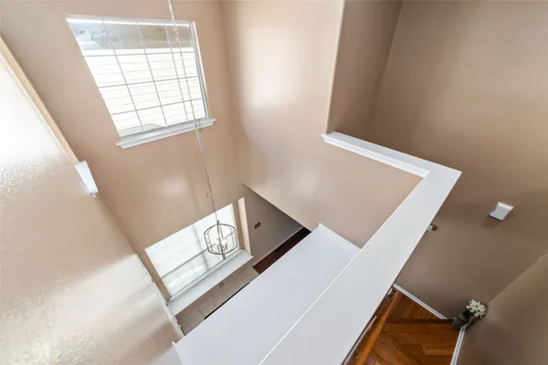 a view of an empty room and window