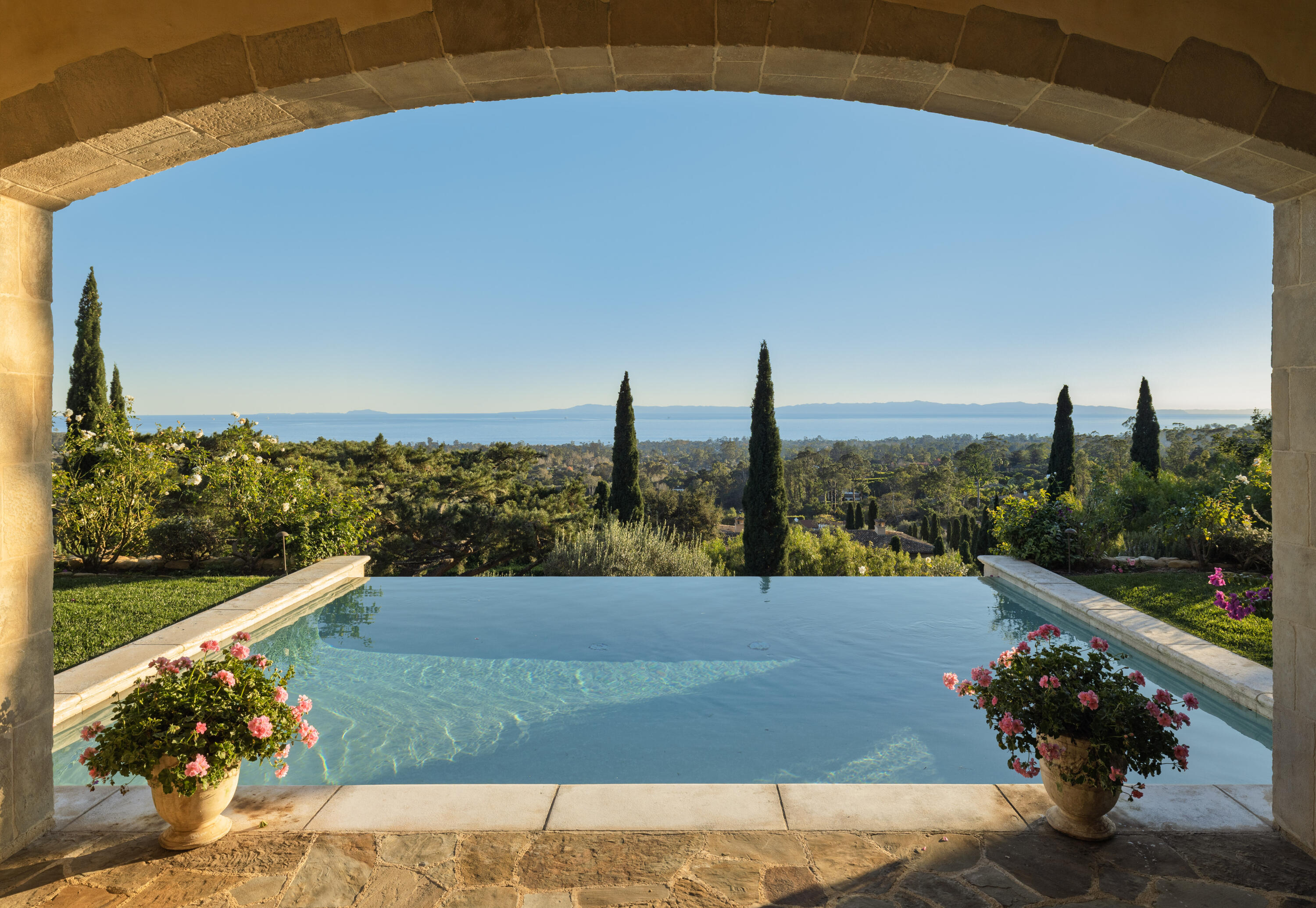 965 Brooktree Road Montecito, CA 93108 - Photo 5 of 26 a view of a garden from a balcony