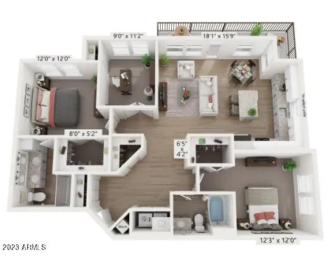$2,849 | 15510 North La Cometa Avenue, Unit B4, Surprise, AZ 85374