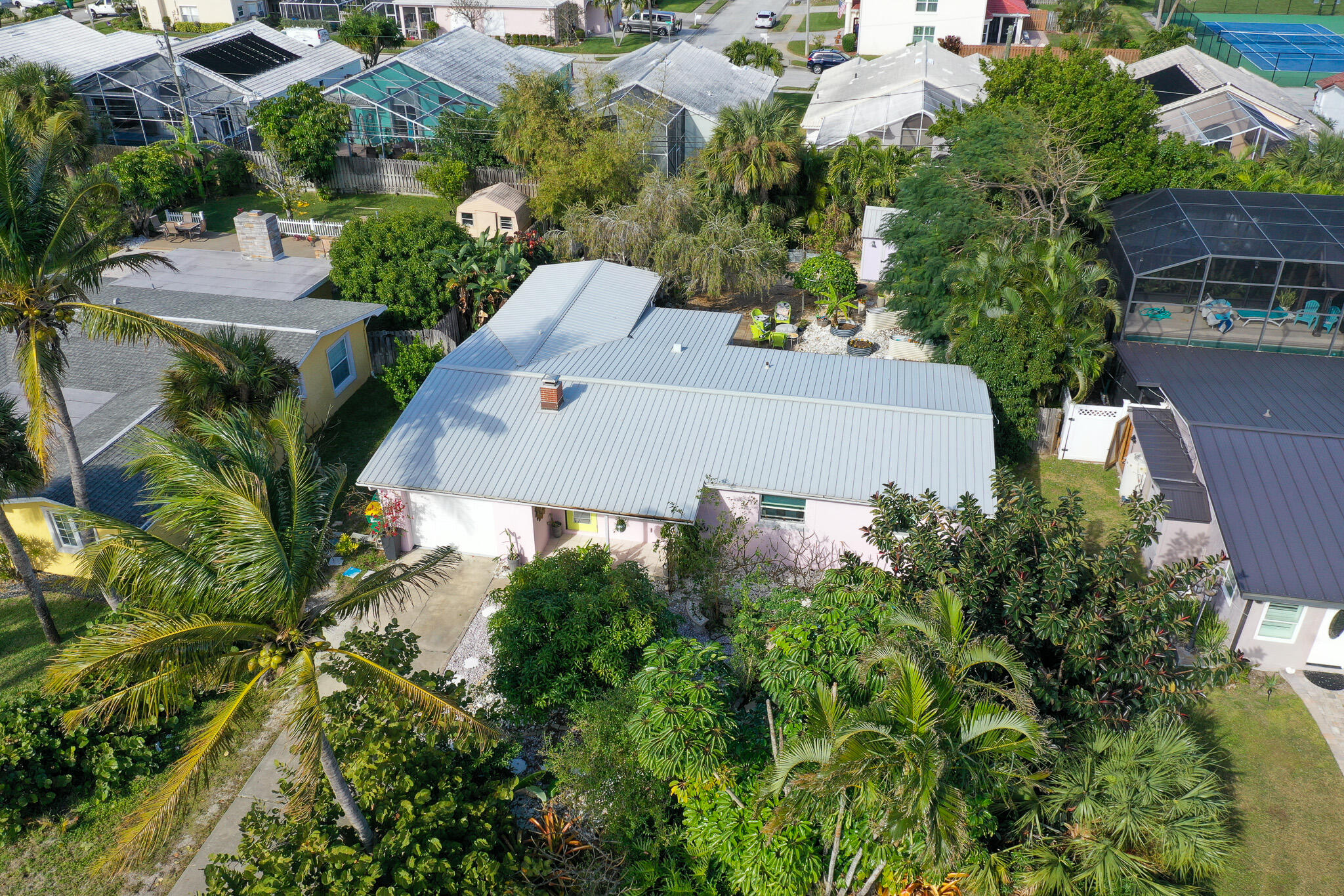 270 Richards Road Melbourne Beach, FL 32951 - Photo 4 of 41 an aerial view of house with yard