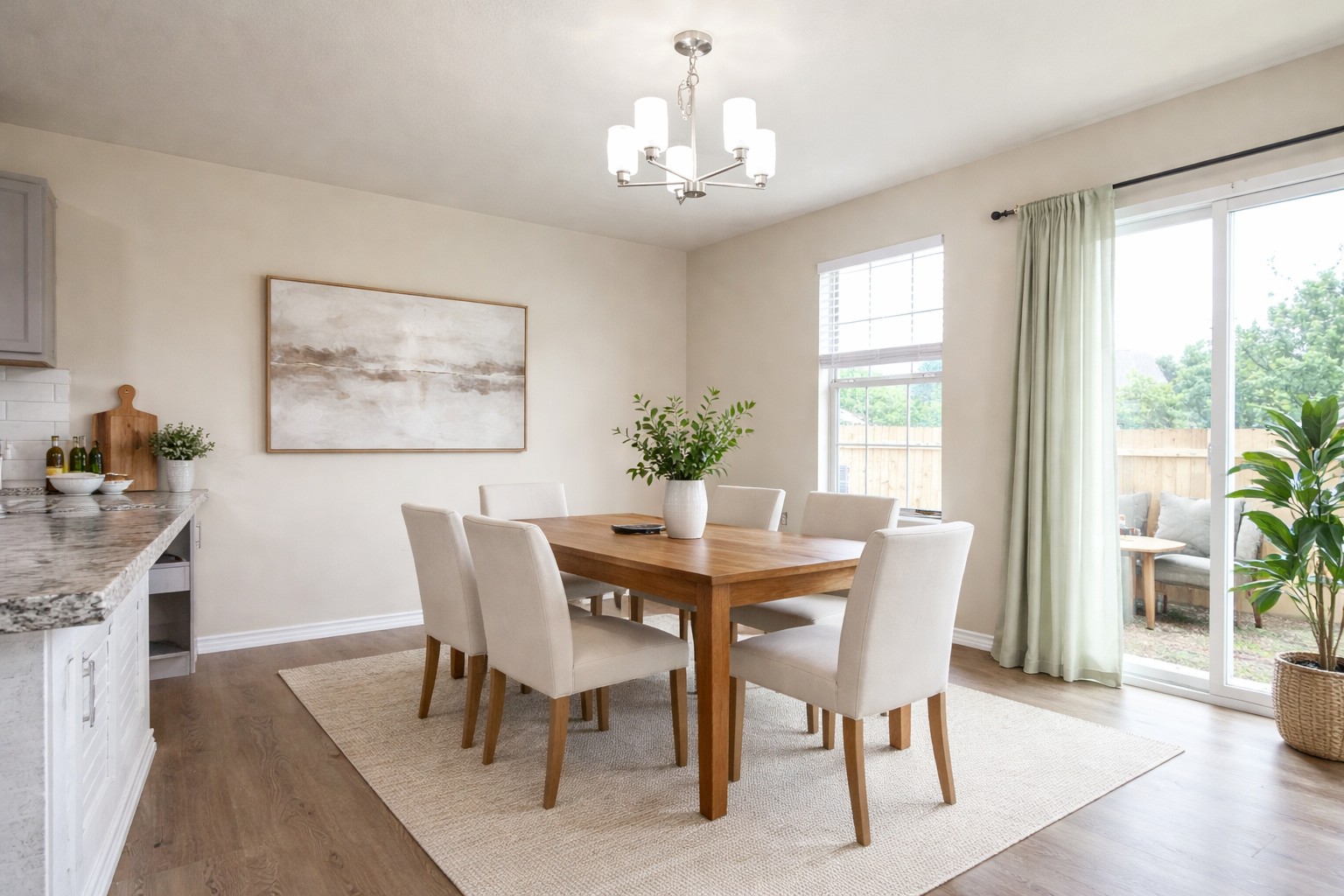 5211 Viewpoint Drive Austin, TX 78744 - Photo 6 of 25 a view of a dining room with furniture window and wooden floor