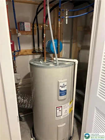 a view of water heater room