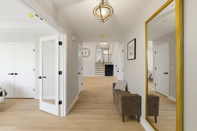 a view of livingroom with furniture and wooden floor