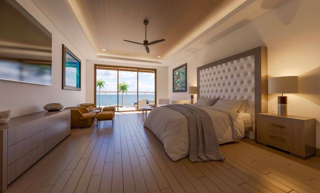 a bathroom with a granite countertop sink a large mirror and a bathtub