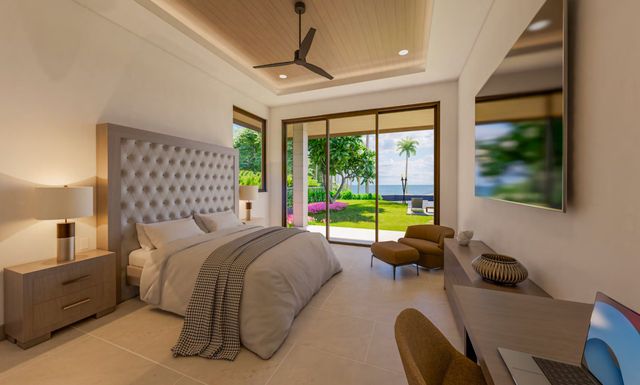 a building outdoor space with patio furniture and potted plants