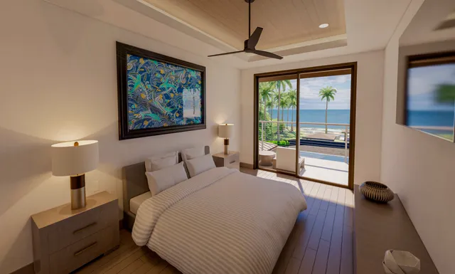 a view of a livingroom with furniture wooden floor and a flat screen tv