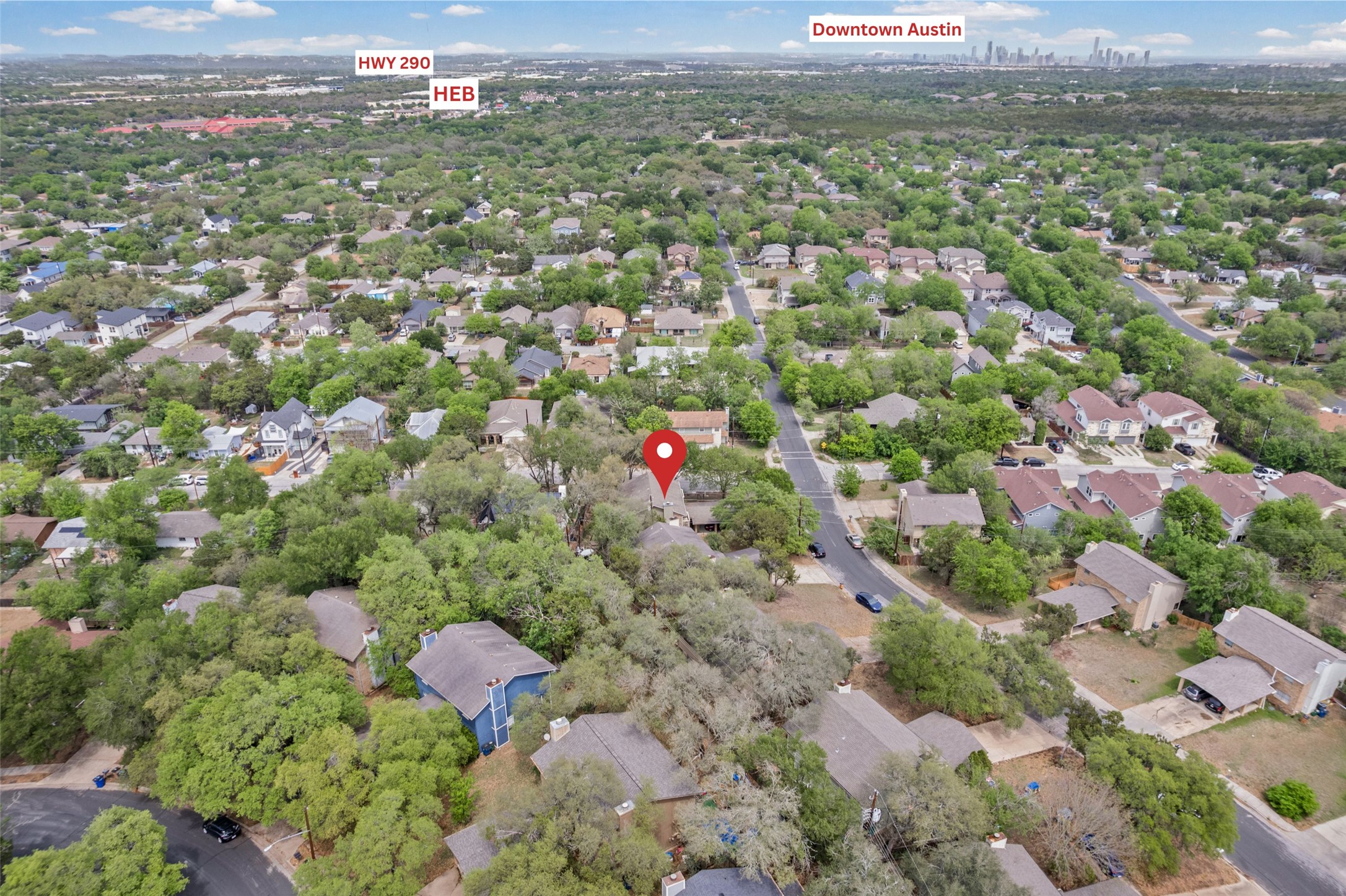 8100 Dunn Street, Unit B Austin, TX 78745 - Photo 27 of 29 view of city and green space