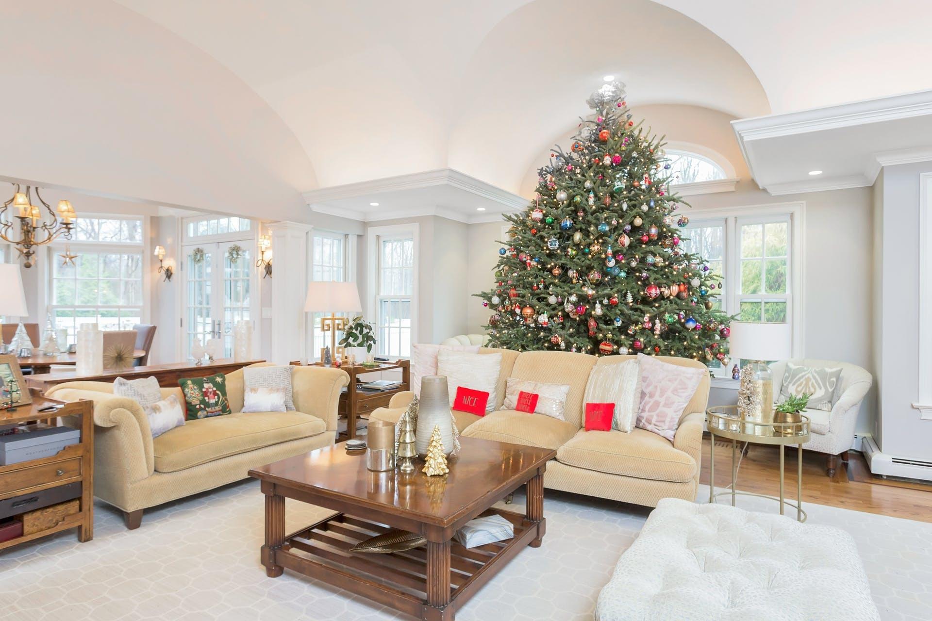 100 Stephen Mather Road Darien, CT 06820 - Photo 8 of 38 a living room with furniture and a christmas tree