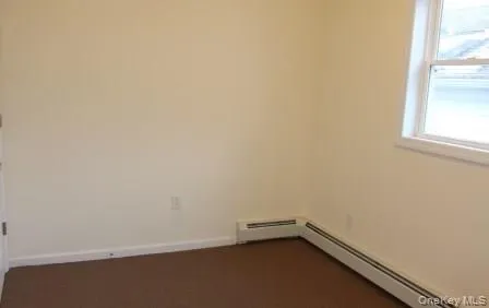 a view of a small space with window