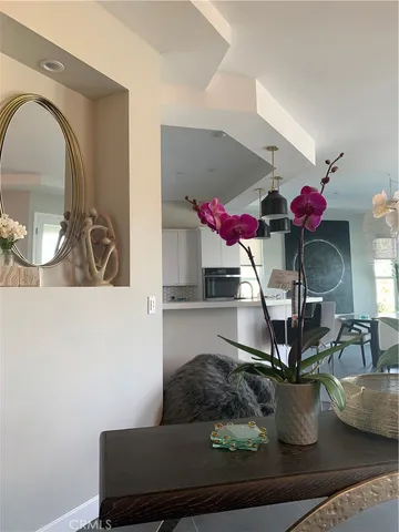 a dining room with wooden floor