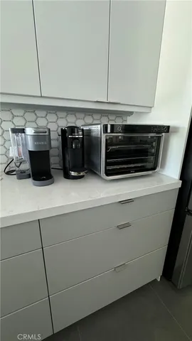 a close view of appliances