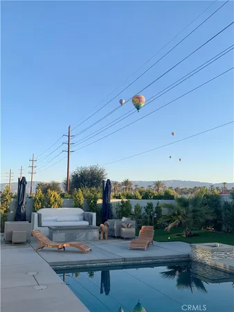 a view of outdoor space with seating area