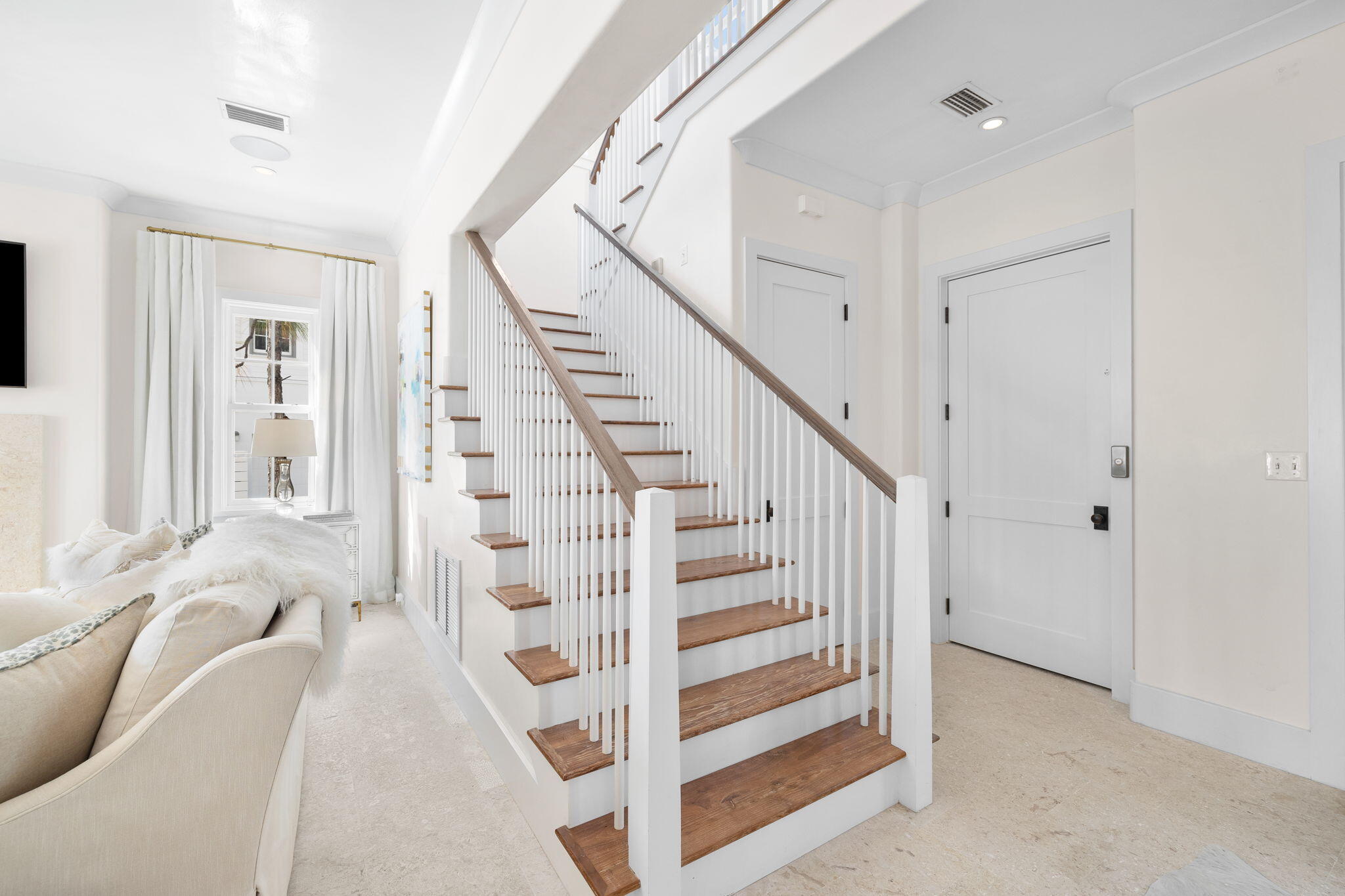 46 Nonesuch Way Inlet Beach, FL 32461 - Photo 14 of 53 a view of entryway with wooden floor and stairs