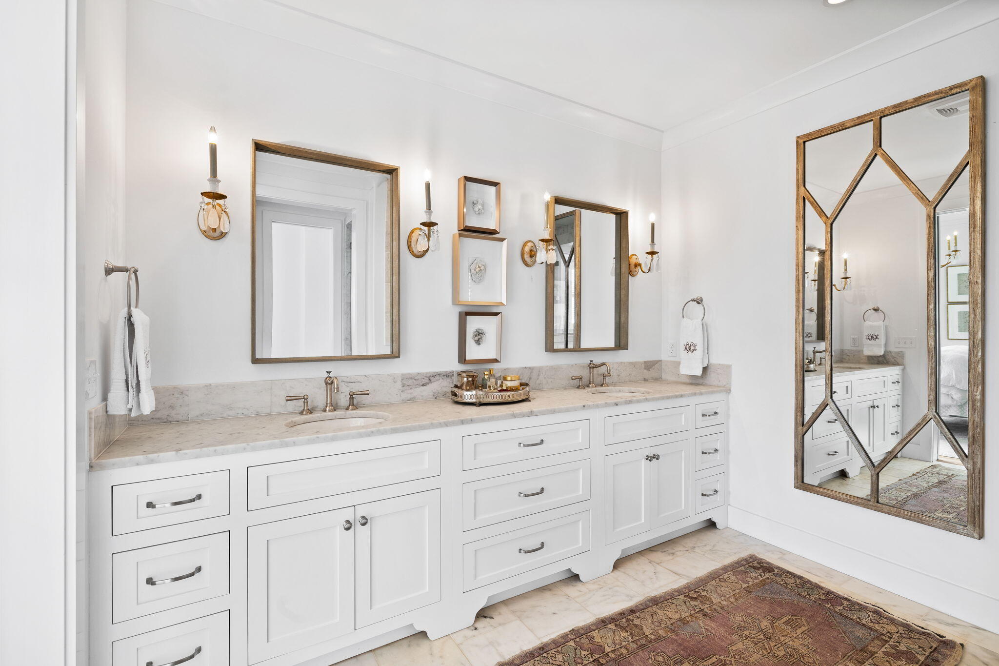 46 Nonesuch Way Inlet Beach, FL 32461 - Photo 21 of 53 a bathroom with a granite countertop sink mirror and