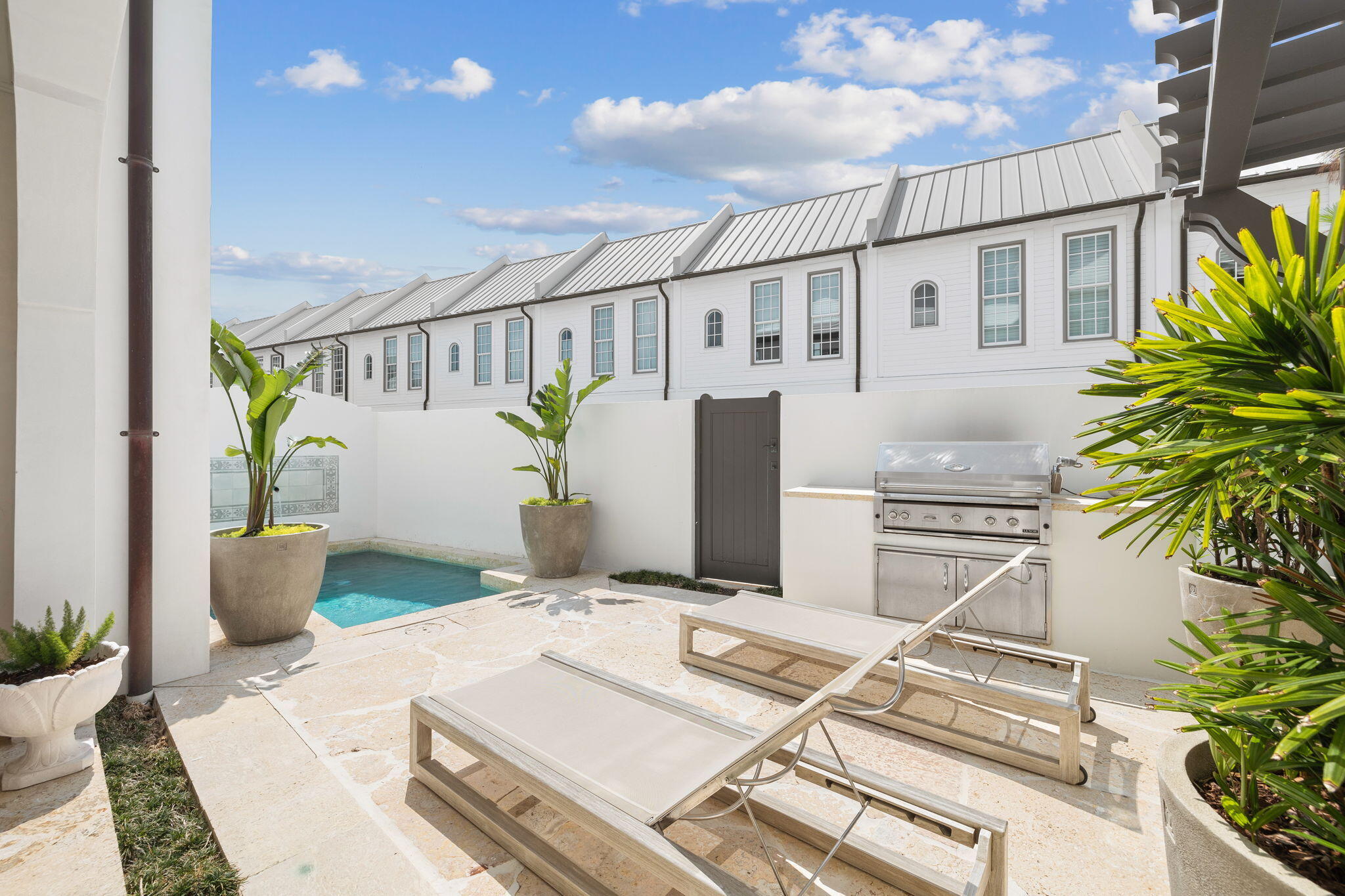46 Nonesuch Way Inlet Beach, FL 32461 - Photo 36 of 53 a view of balcony with two chairs and a potted plant
