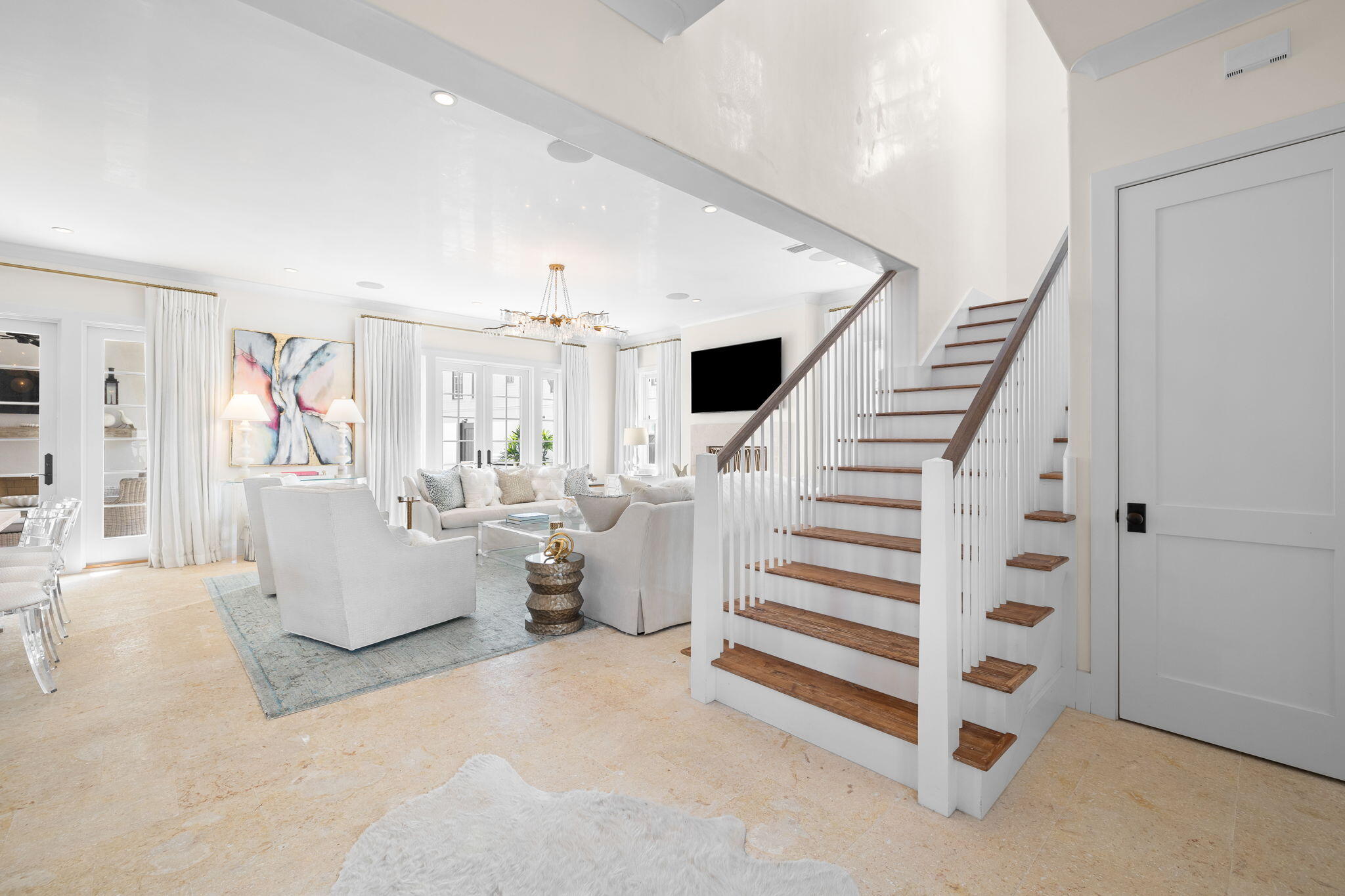 46 Nonesuch Way Inlet Beach, FL 32461 - Photo 5 of 53 a living room with furniture and stairs