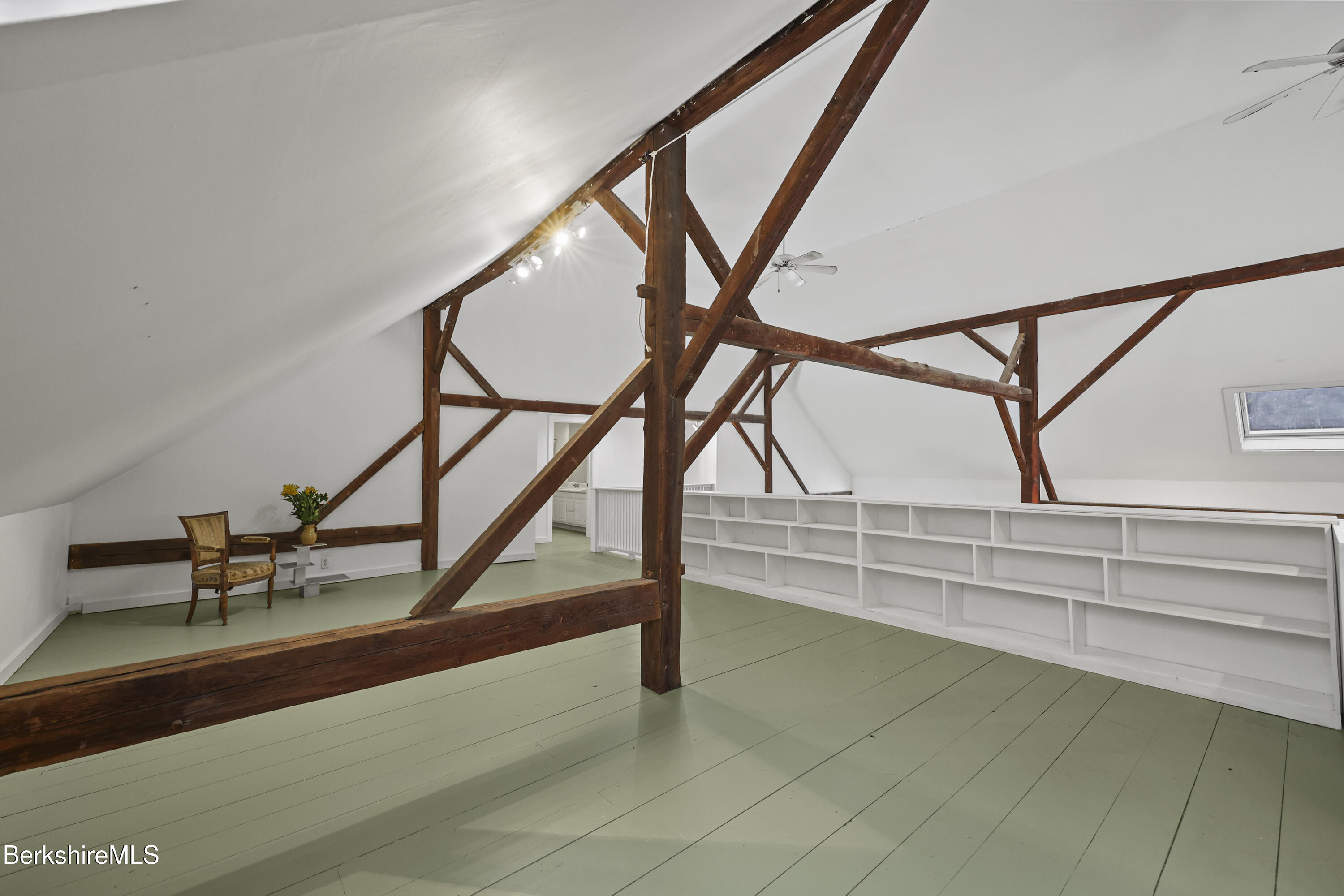 161 Otis Road Becket, MA 01223 - Photo 37 of 58 2nd Floor Loft with Bookshelves