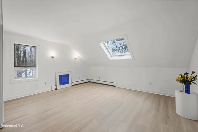 a view of open space with a house