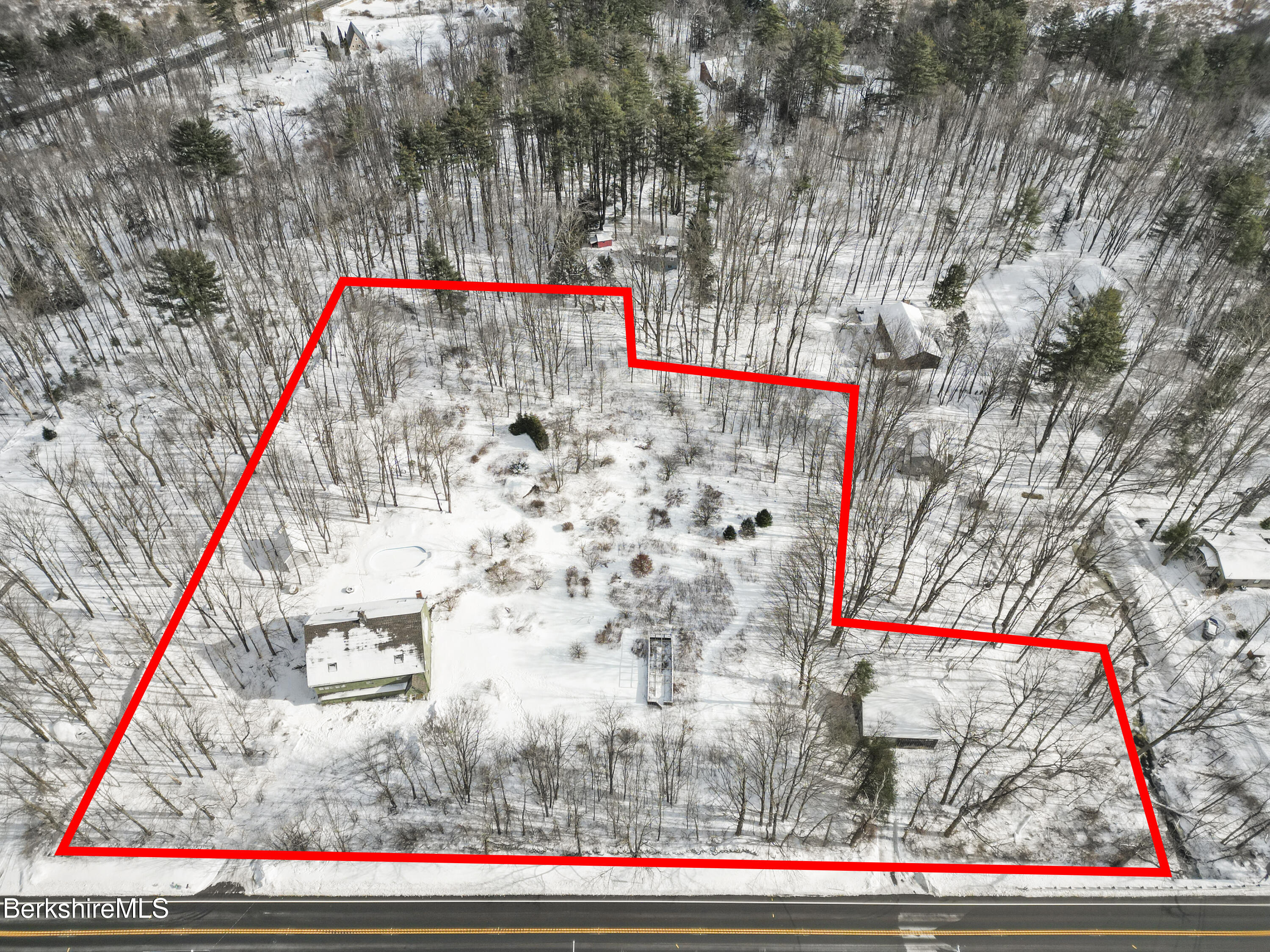 161 Otis Road Becket, MA 01223 - Photo 56 of 58 Aerial View Lines