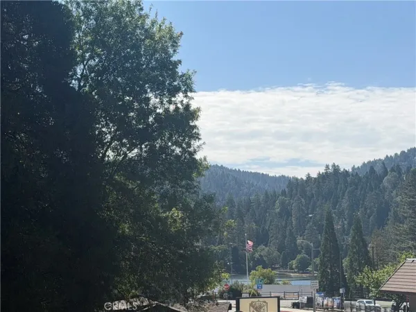 a view of city and mountain