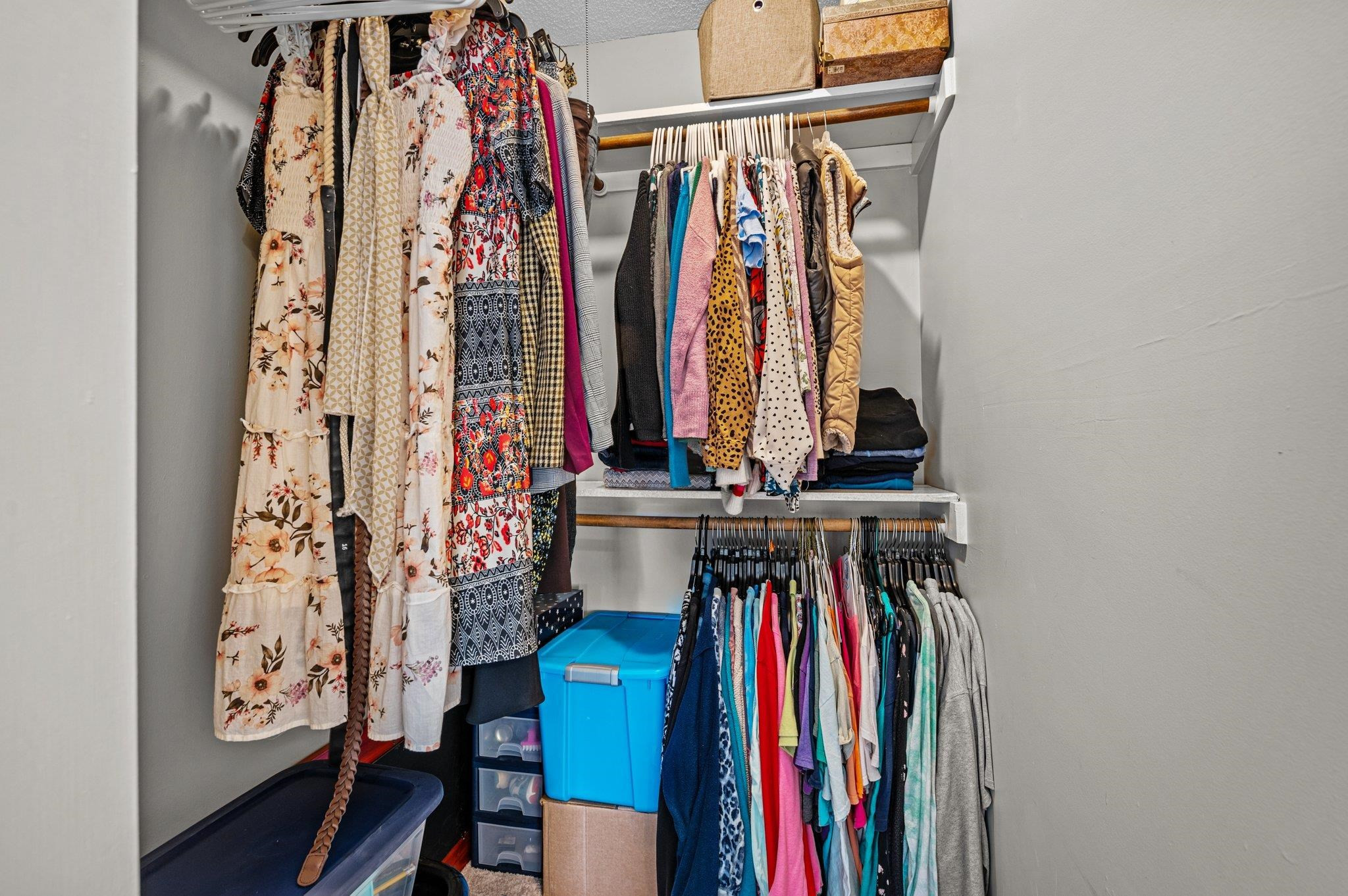 5619 Split Oak Way Raleigh, NC 27609 - Photo 18 of 36 a view of walk in closet with clothes