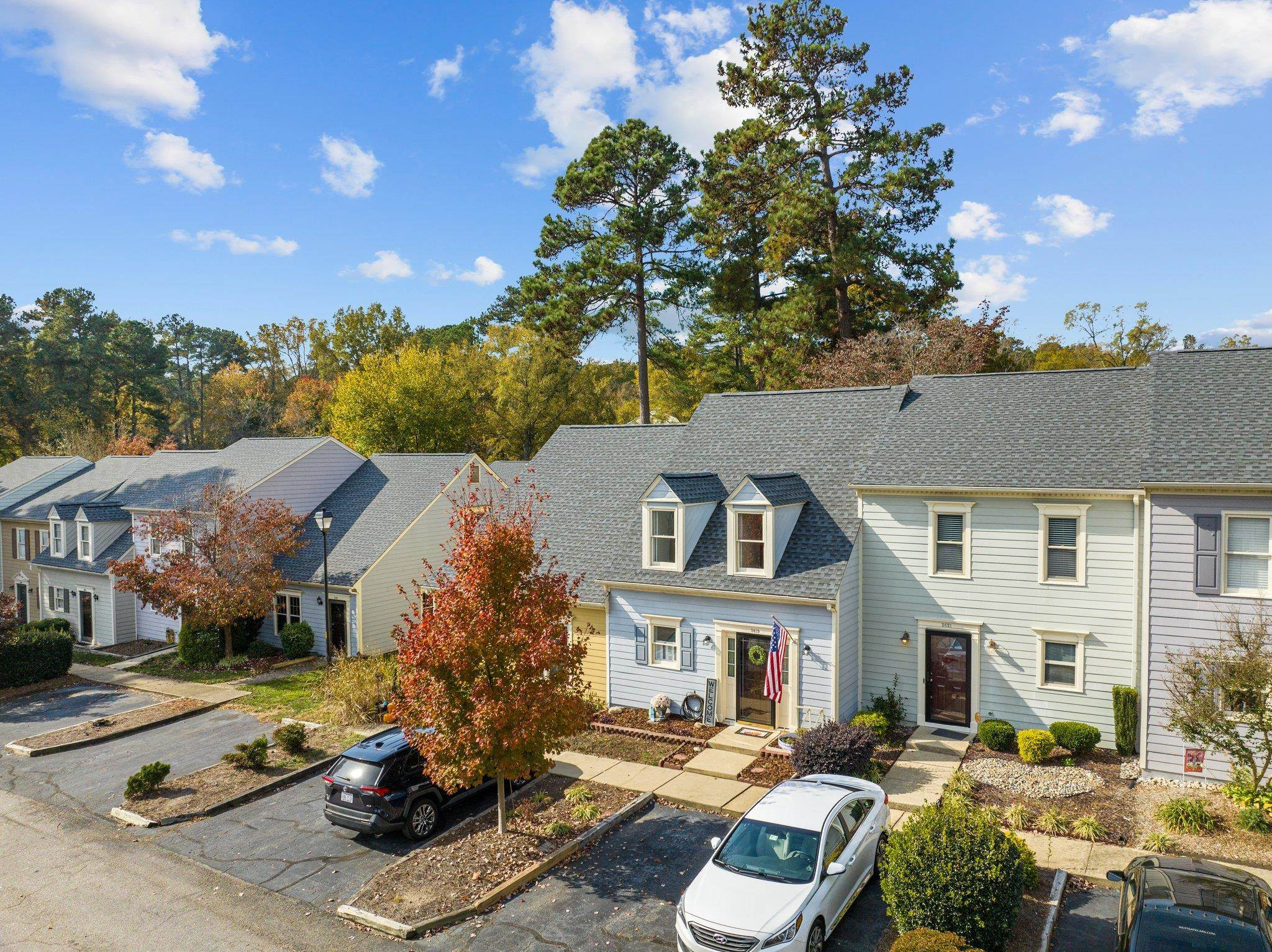 5619 Split Oak Way Raleigh, NC 27609 - Photo 30 of 36 a view of multiple houses with a street