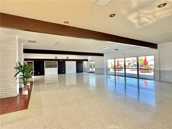 a view of an entryway with a room