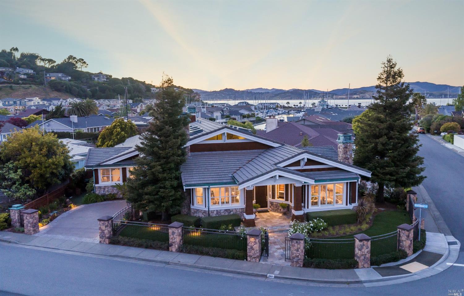 207 Martinique Avenue Tiburon, CA 94920 - Photo 1 of 1 a front view of a house with a garden