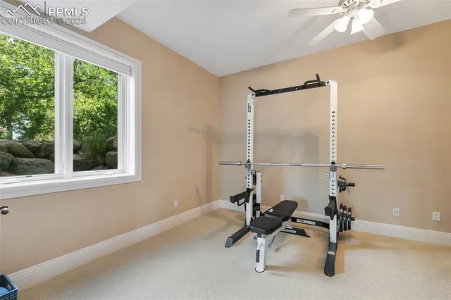 a view of a workspace with a window