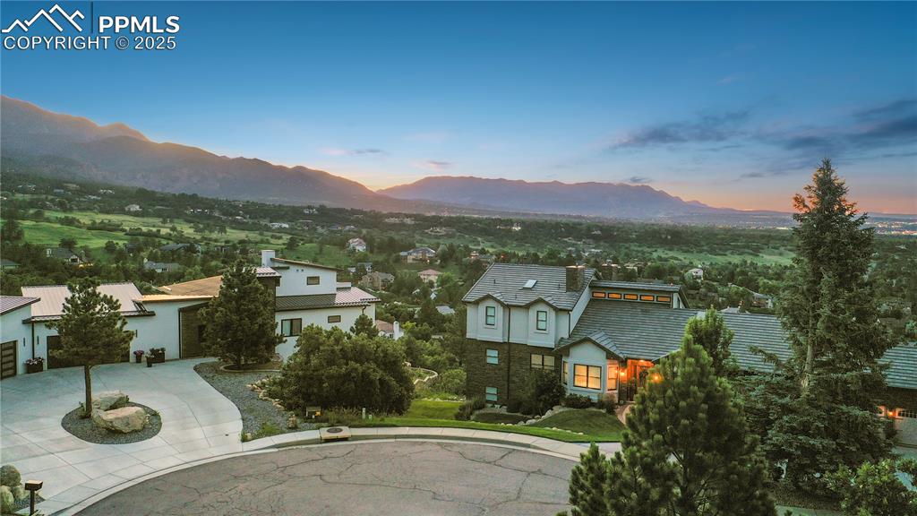 4490 Star Ranch Road Colorado Springs, CO 80906 - Photo 49 of 50 an aerial view of residential houses and outdoor space