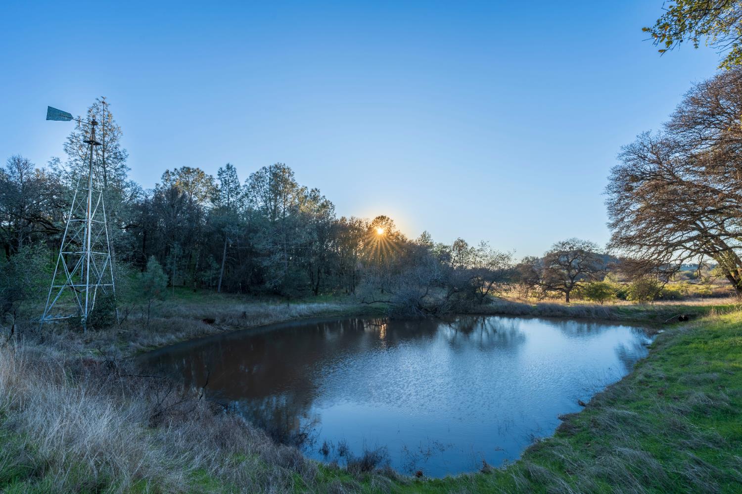 19728 Perimeter Road Grass Valley, CA 95949 - Photo 2 of 51 a view of a lake with a yard and large trees