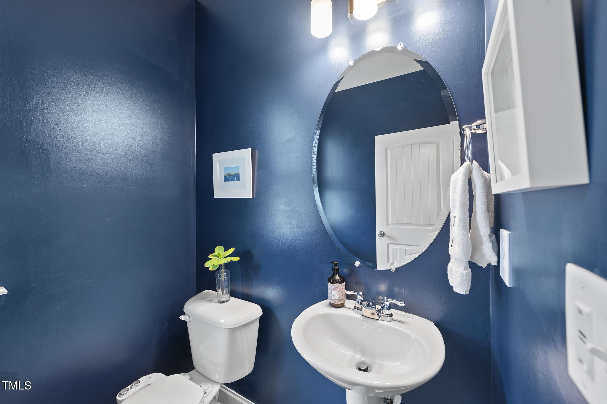 111 Kim Bark Path Garner, NC 27529 - Photo 23 of 52 a bathroom with a toilet a sink and mirror