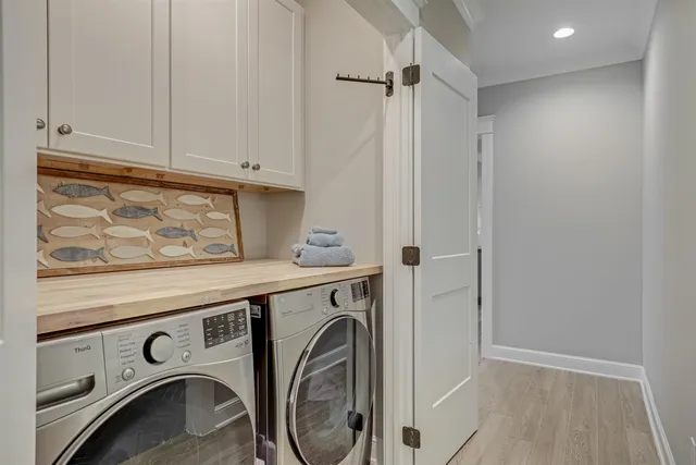 a building outdoor space with patio furniture